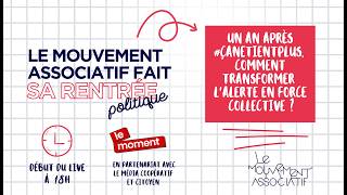 LA RENTRÉE POLITIQUE DES ASSOS - octobre 2026