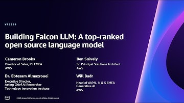 AWS re:Invent 2023 - Building Falcon LLM: A top-ranked open source language model (WPS209)