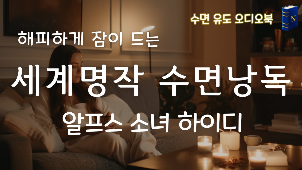 5분 이내 고른 호흡💤 숙면으로 드는 세계 명작 오디오북 [알프스 소녀 하이디] 👒