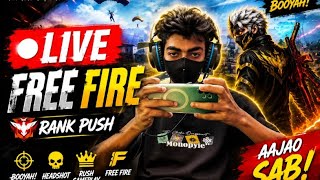 FREE FIRE 💔 LIVE STREAM Today GEMING BR🥰 CS RANK PUSH with custom or id check 📱🙏