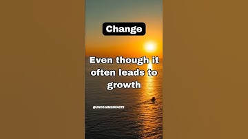 Embracing Change: The Path to Personal Growth |Uncommon Facts| #facts #trending #viral #change #new