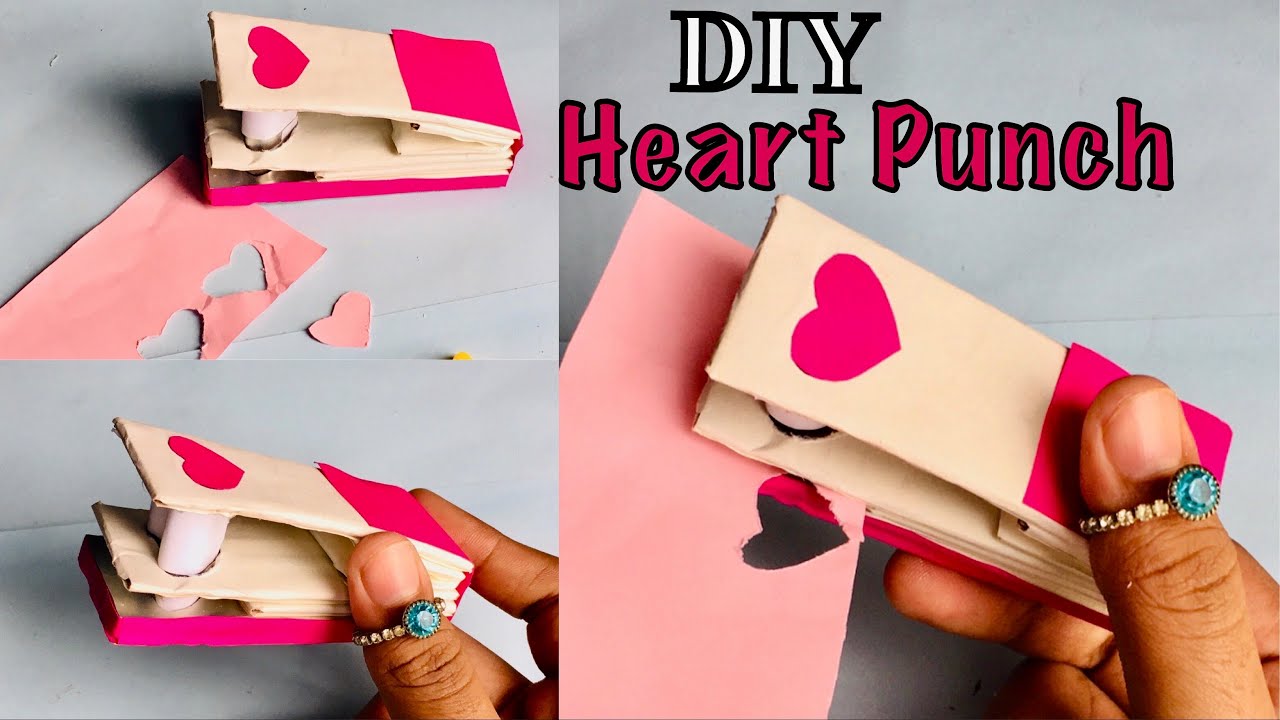 How to make punch matchine? DIY Heart Punch at home #holding-punch  #howtomake #diypuncher 