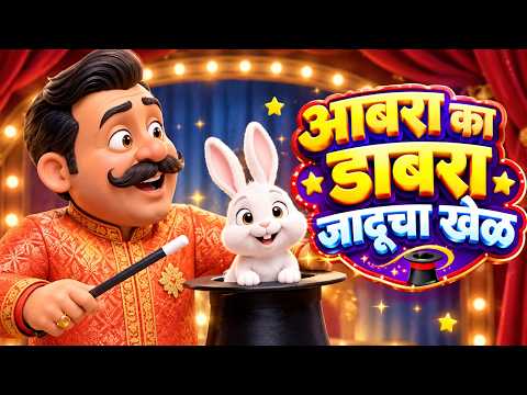आबरा का डाबरा जादूचा खेळ | जादूगार आला मुलांसाठी | Magic Nursery 4k Rhymes
