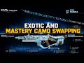 EASY GUIDE to exotic and mastery camo swapping in black ops 7 endgame and warzone! #callofduty #cod