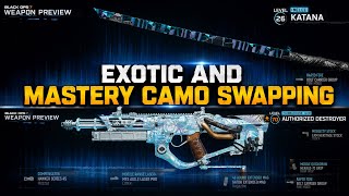 EASY GUIDE to exotic and mastery camo swapping in black ops 7 endgame and warzone! #callofduty #cod