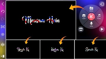 Black Screen Video Kaise Banaye | Kinemaster Colourful Lyrics Video Editing | Animation Status