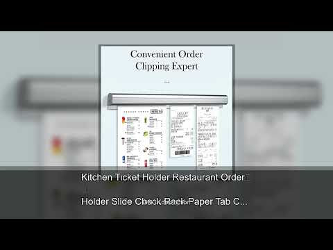 Kitchen Ticket Holder Restaurant Order Holder Slide Check Rack Paper Tab Clip Display Organizer