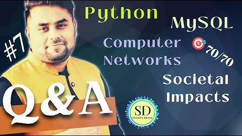 COMPUTER NETWORKS | BOARDS 5 MARK QUESTION | HUM TOPPER | SHASHANK JAIN | SCIENCE DUNIA | CSIP 70