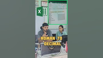 Roman to decimal in excel #msexcel #excel #exceltips #exceltutorial #computer #shorts