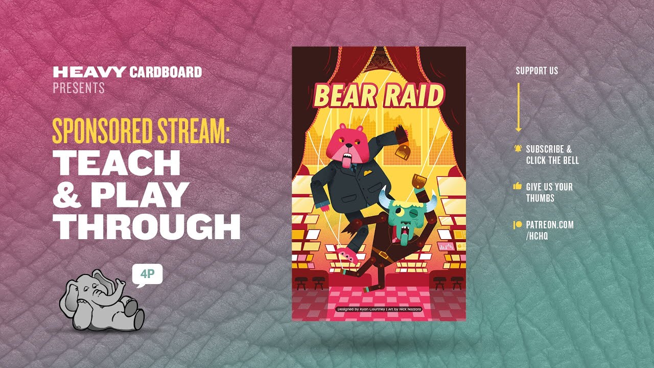 Bear Raid - 4p Teaching & Play-through by Heavy Cardboard