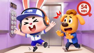 don t jump elevator outdoor safety rules kids cartoon sheriff