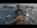 Mero en   55 mts de 24 kg por super emilio del equipo polosub c4carbon y onnautic