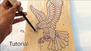 Eagle Bird Carving | Wood Carving Tutorial