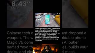 Thinnest foldable phone vs iPhone comparison #honormagicv5 #foldable #shorts