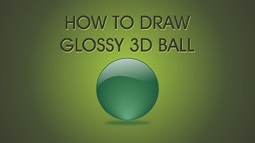 Corel draw tutorial - how to draw shiny 3d glossy balls