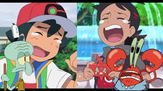 Trading Voices With Cartoon Characters - Ash And Goh