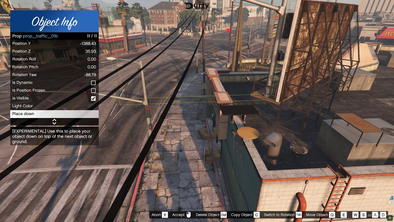 GTA V | Durty Map Editor - Place down feature - YouTube