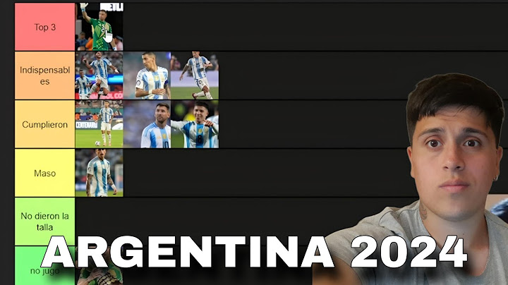 Tierlist de la seleccion argentina copa america 2024