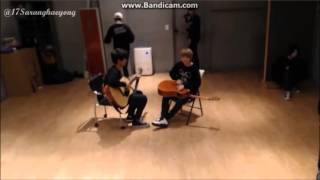 131015 Jisoo & Jihoon practicing Sunday Morning part 3