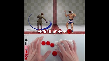 Half-circle on the #HitBox with Whip! #HowToHitBox #KOFXV #KOF @snkplaymoreGame