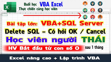 VBA Excel sử dụng lệnh Delete SQL Server | NT Software
