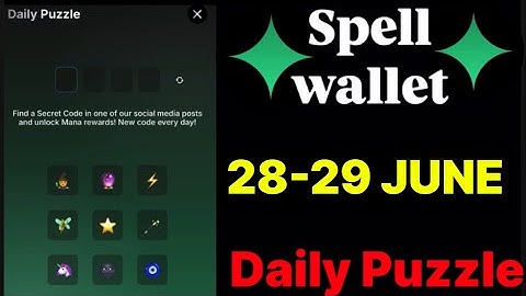 Spell wallet puzzle today 28 & 29 June | spell wallet daily puzzle | #spellwallet #combo |