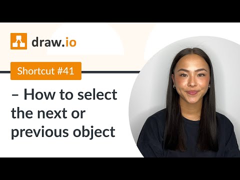 Shortcut #41 - How to select the next or previous object in draw.io