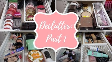 Makeup Collection Declutter/Organization (UPDATED) 2018 - Part 1 | Paige Koren