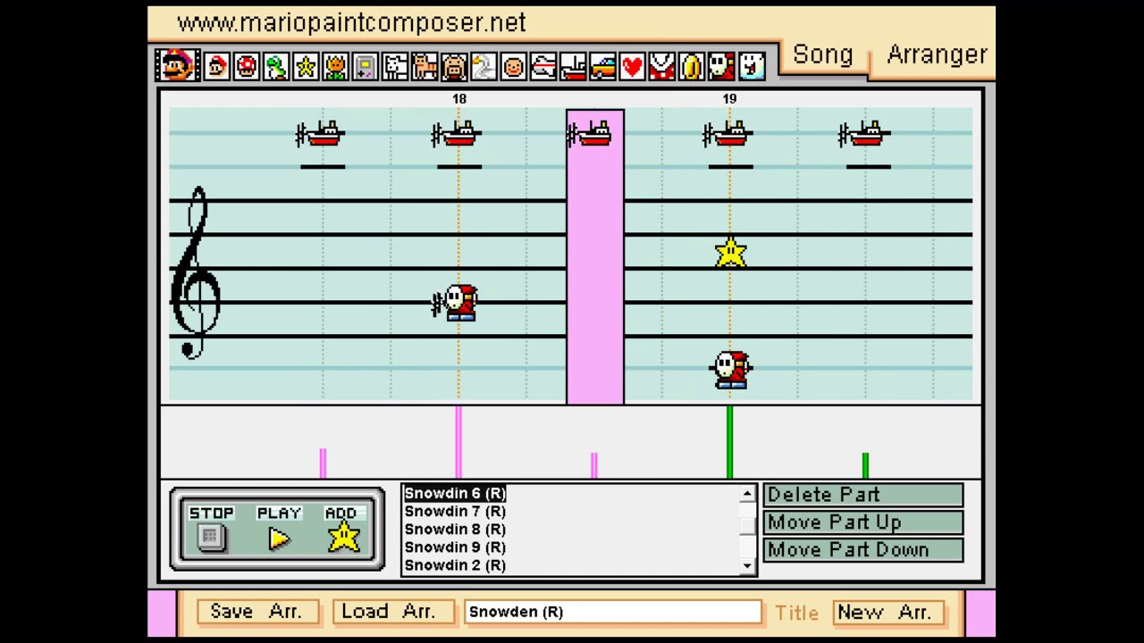 mario paint composer soundfont