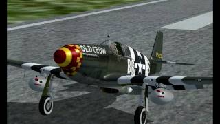 FSX P-51 Mustang OLD CROW part 2 (mar-k)