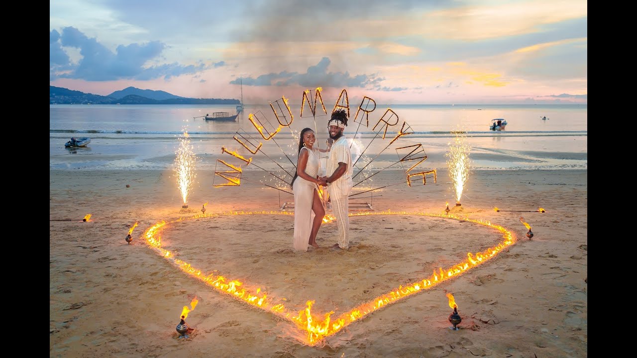Surprise Marriage Proposals on the Beach in Phuket, Thailand - BESPOKE ...