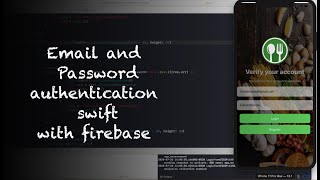Email and Password authentication swift | ios