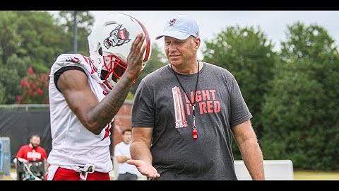 Dave Doeren addresses media during fall camp