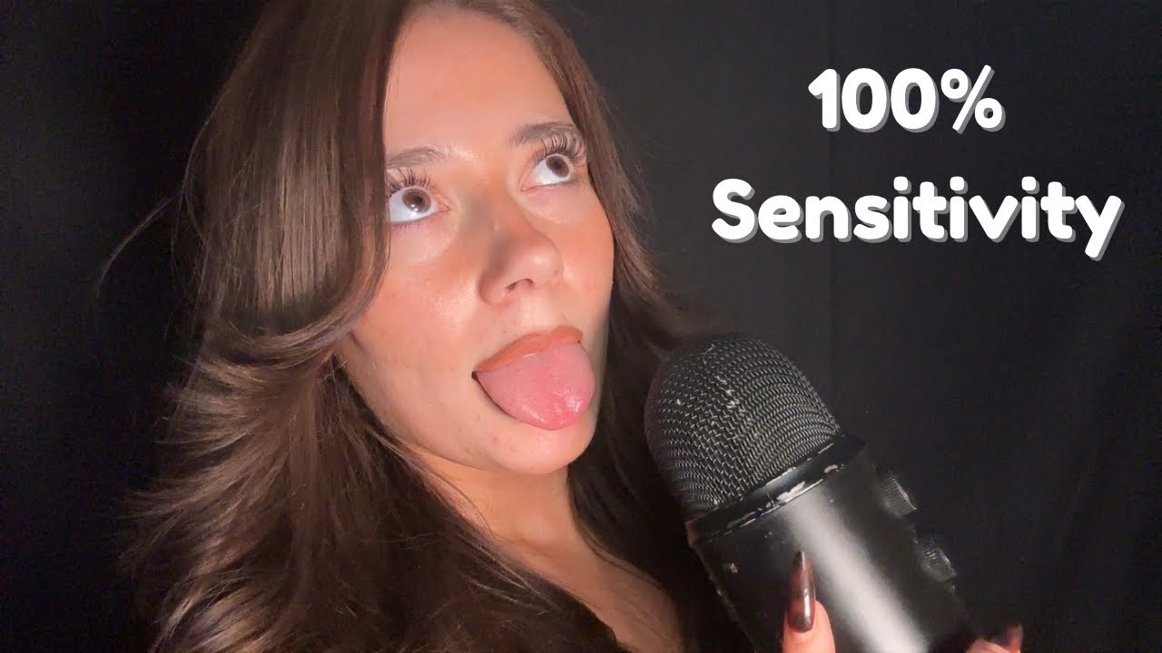 ASMR Slow To Fast Mouth Sounds at 100% Sensitivity ( Wet & Dry Mouth Sounds)