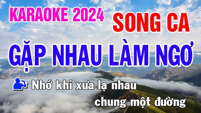 Gặp Nhau Làm Ngơ Karaoke Song Ca Nhạc Sống - Phối Mới Dễ Hát - Nhật Nguyễn