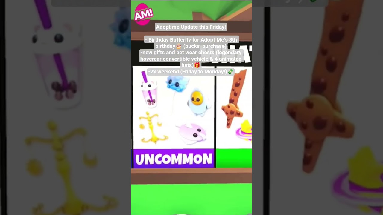 Adopt me Update this Friday!🎂💸 