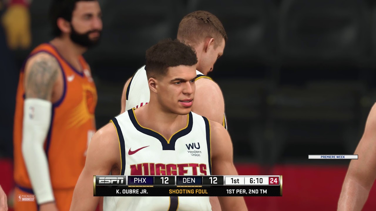NBA 2K21 Denver Nuggets (01) vs Phoenix Suns (10