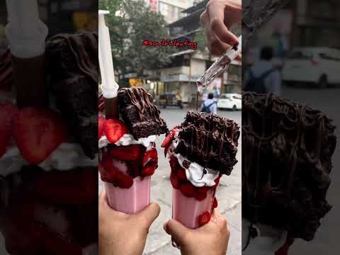 Strawberry Freakshake 😍🤤😋##shorts