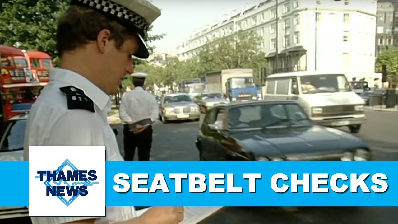Seat Belt Checks in London | Thames News Archive Footage