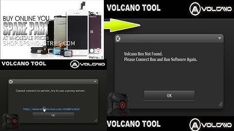 volcano box setup and cannot connect to server errror solushan