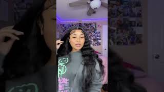 Hair Review| Best Loose Wave Glueless Wig Ft Amanda Hair Store #Amandahair #Shorts #Wiginstall