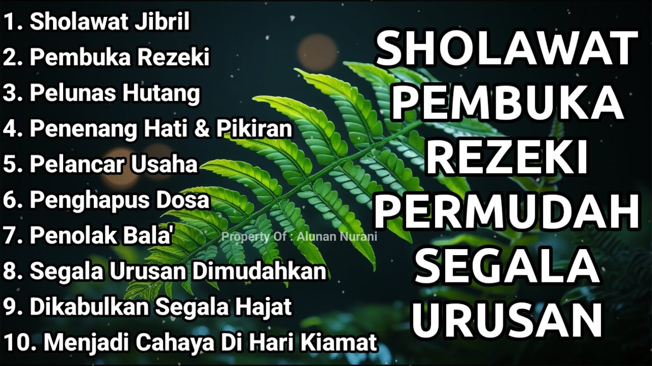 SHOLAWAT JIBRIL PEMBUKA PINTU REZEKI - SHOLAWAT PENYEJUK HATI TERBARU 2026