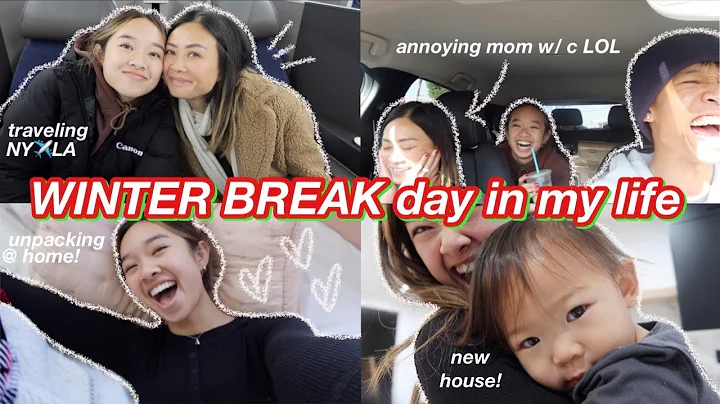 WINTER BREAK day in my life | traveling, unpacking, & new house! Vlogmas Day 22!