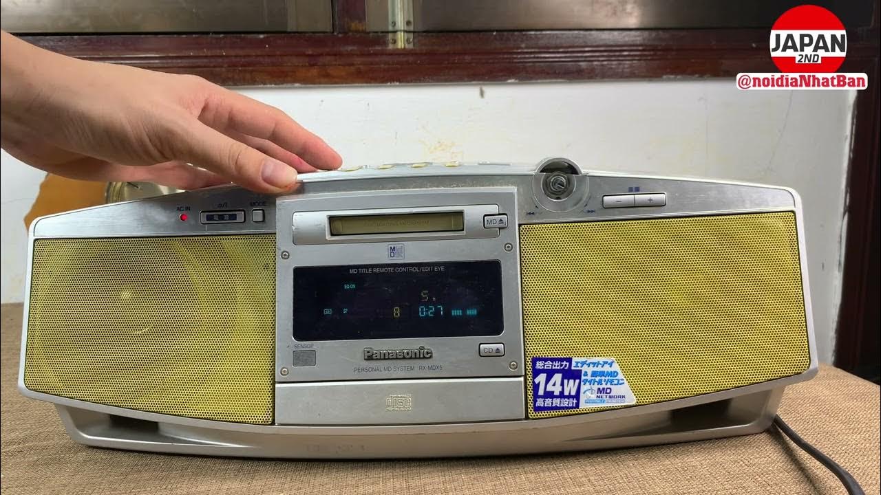 How to record Minidisc with Panasonic RXMDX5 パナソニック パーソナルMDシステム CD/MD