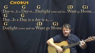 Day-O (Harry Belafonte) Guitar Cover Lesson in G with Chords/Lyrics  - Munson #playalong