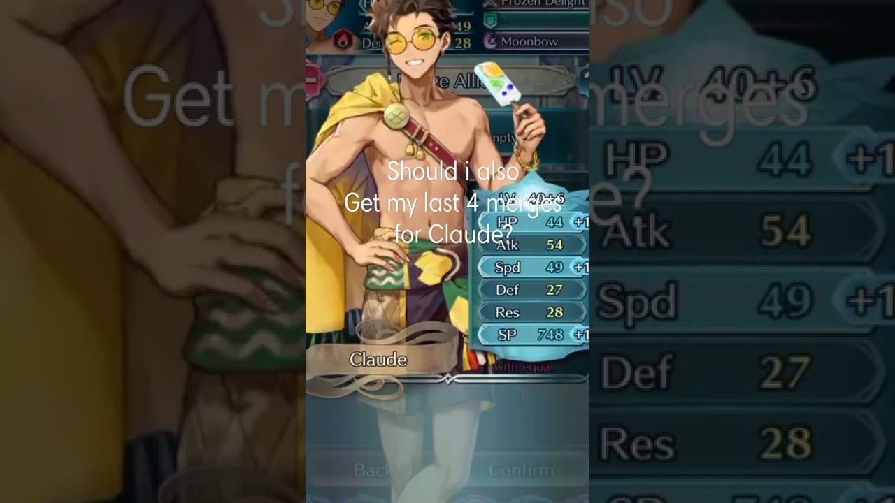 [FEH Question]Should I get the last 4 Merges on Claude?