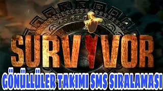 GÖNÜLLÜLER TAKIMI 21. HAFTA SMS SIRALAMASI