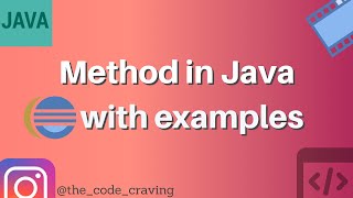 Detailed Core Java | Methods in Java with syntax and examples Details