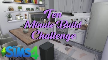 SIMS 4 // 10 Minute Build Challenge (with CC links)