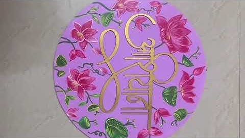 Diy Nameplate idea at home/ Easy and beautiful handmade nameplate step by step tutorial